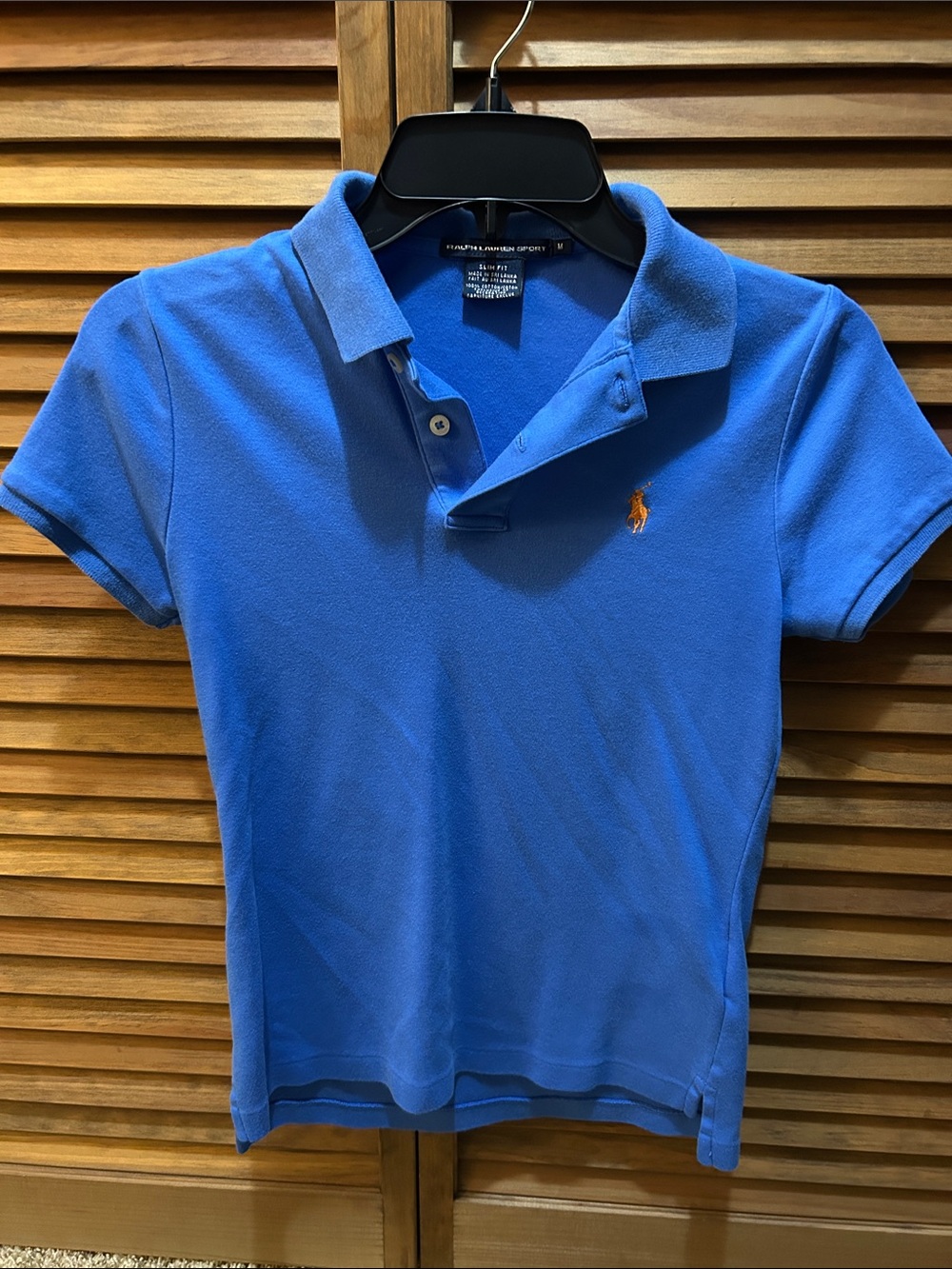 Ralph Lauren Sport Polo Shirt in Royal Blue with Orange Pony, Slim Fit